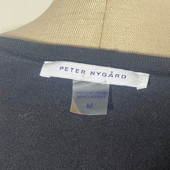 PETER NYGARD Black Zip Cardigan Size M - Picture 4 of 6